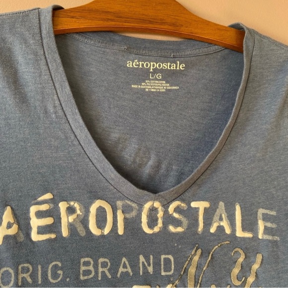 ✨3/$20✨ Aeropostale Women’s Blue Short Sleeve Top - Picture 3 of 7